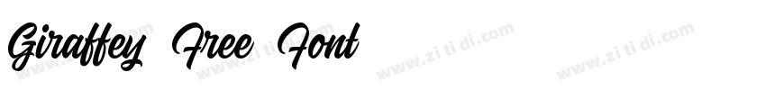 Giraffey Free Font字体转换